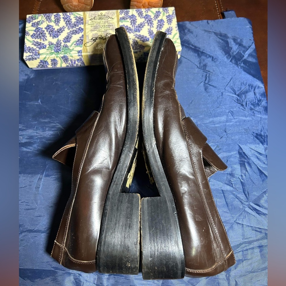 Gucci Brown Leather Dress Shoes Sz 8.5 E - Picture 3 of 12